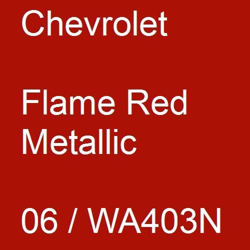 Chevrolet, Flame Red Metallic, 06 / WA403N.